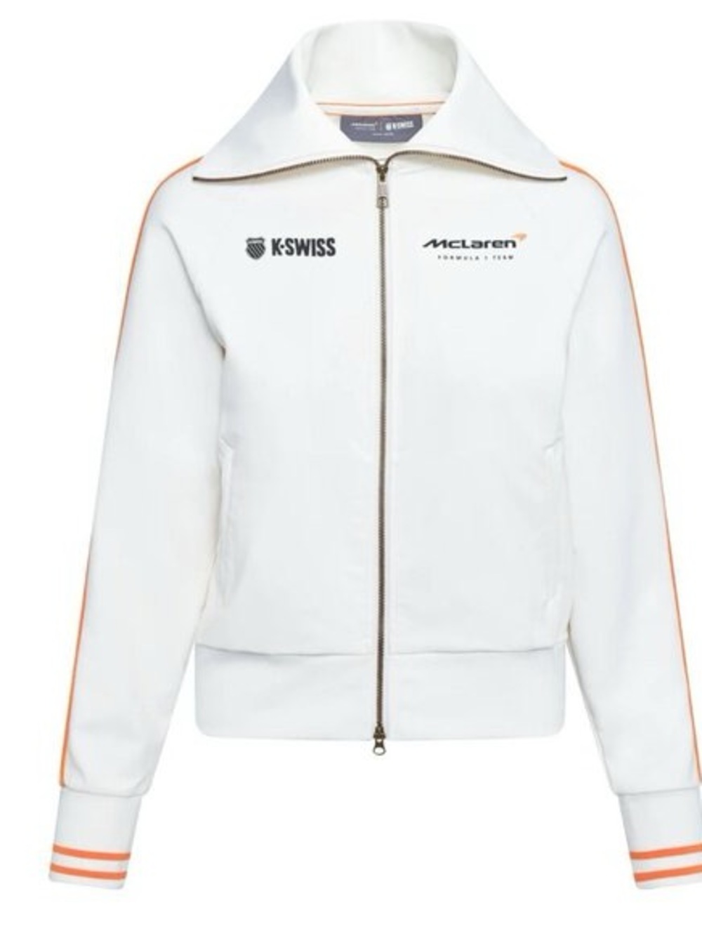 NWT K-Swiss McLaren F1 Team Full Zip Track Jacket White Size Medium